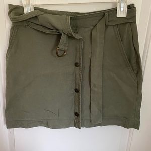 Olive Green Mini skirt